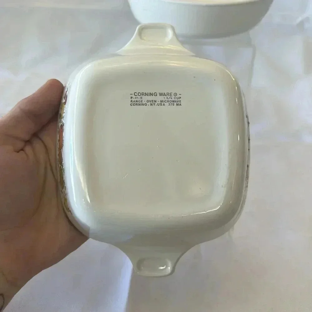 Vintage Corning Ware Le Persil Spice Of Life Bakeware Dishes P-83-B P-41-B